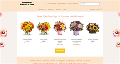 Desktop Screenshot of humphreysflowersandgifts.com